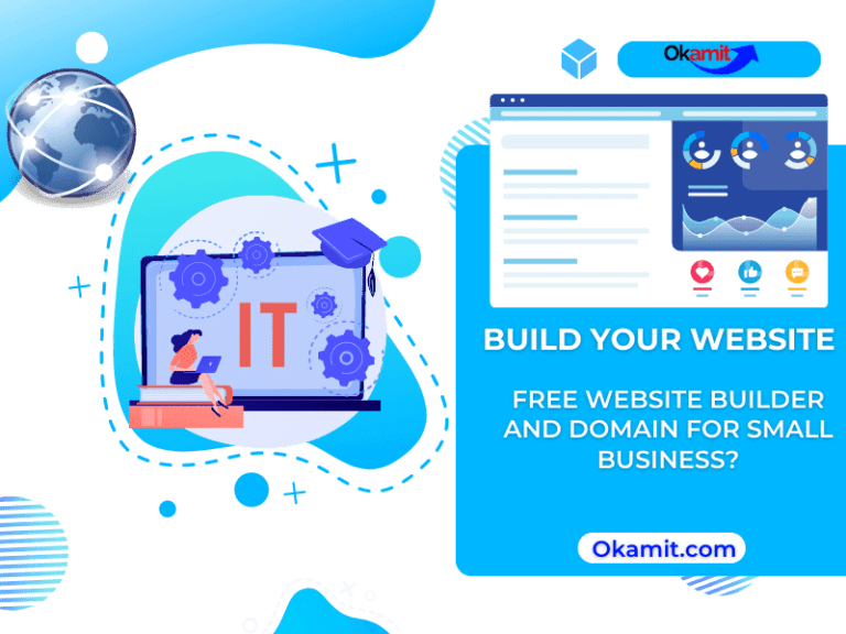 Free website builder and domain for small business?